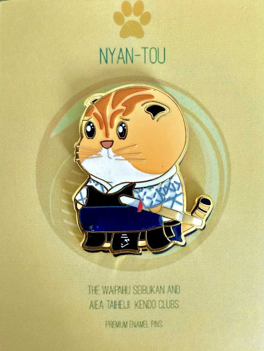 Support Hawaii’s Young Kenshi – “NYAN-TOU” Collectable Enamel Pin