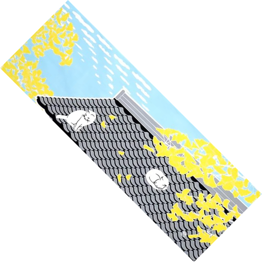 LIMITED STOCK: "Ginkgo in the Fall Wind" Tenugui