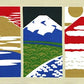 LIMITED STOCK: "Five Views of Mt. Fuji" Tenugui