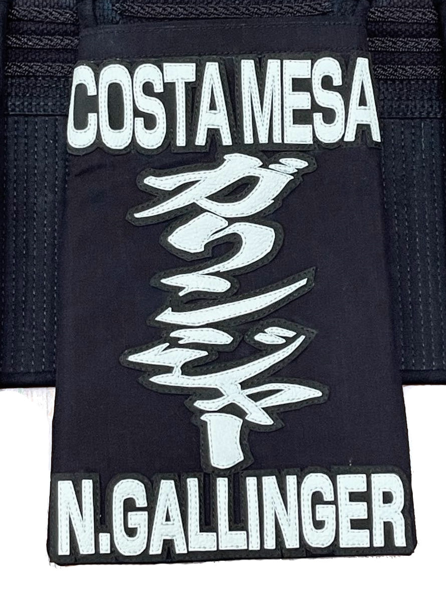 California Budogu Kendo Danno-Ya Embossed Zekken