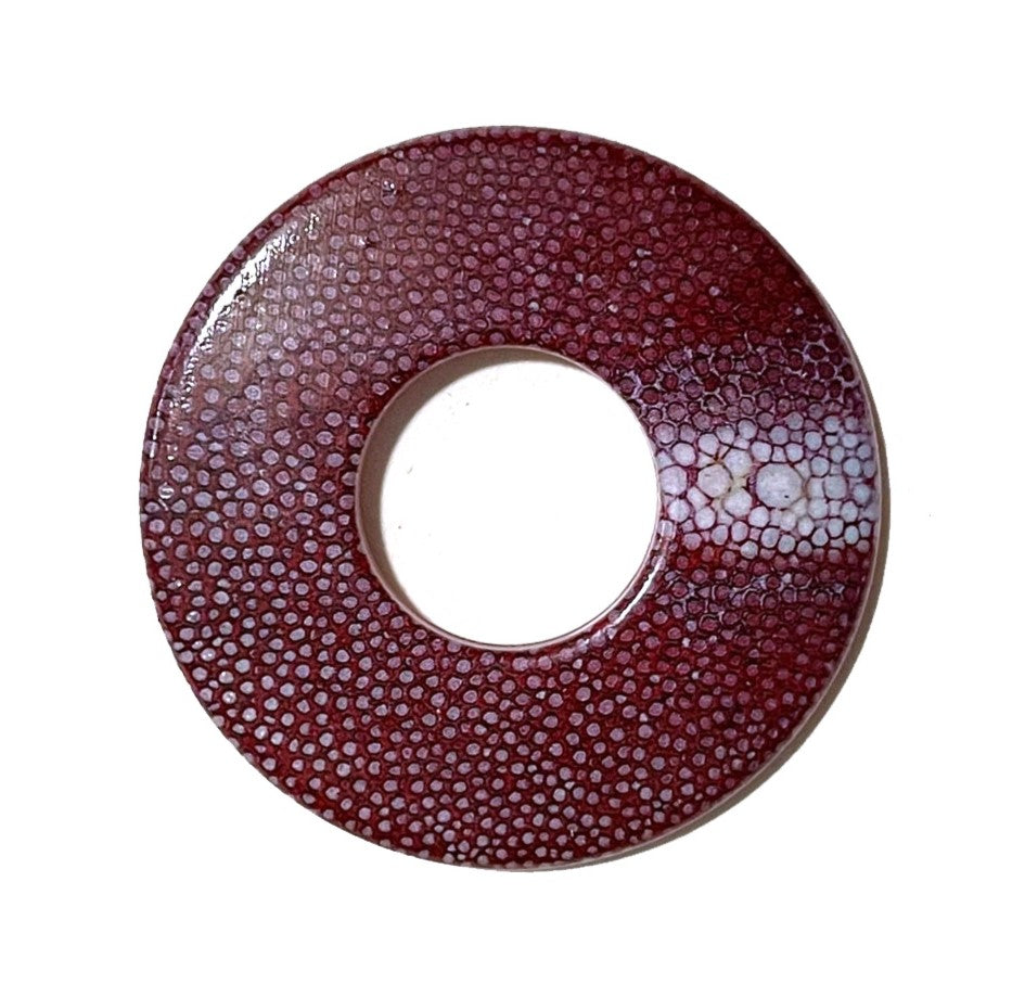 Imitation Rayskin Same Tsuba (Red)