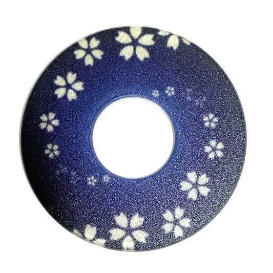 Hasegawa Monyou Tsuba (Blue Sakura)