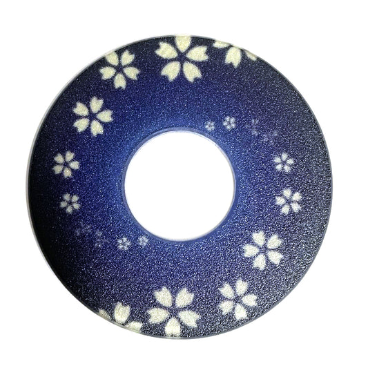 Hasegawa Monyou Tsuba (Blue Sakura A)