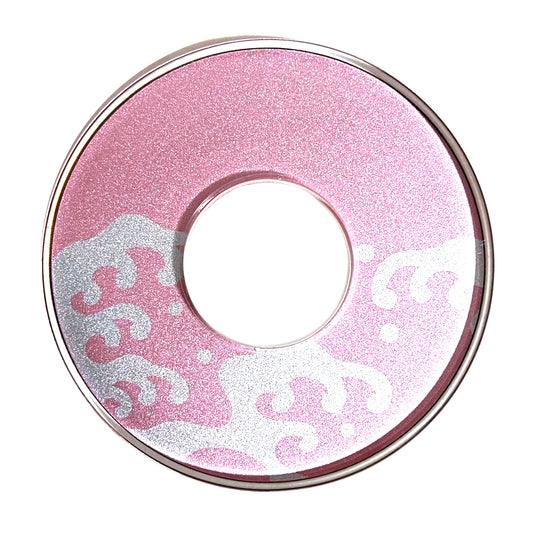 Plastic Namigashira Tsuba (Pink)